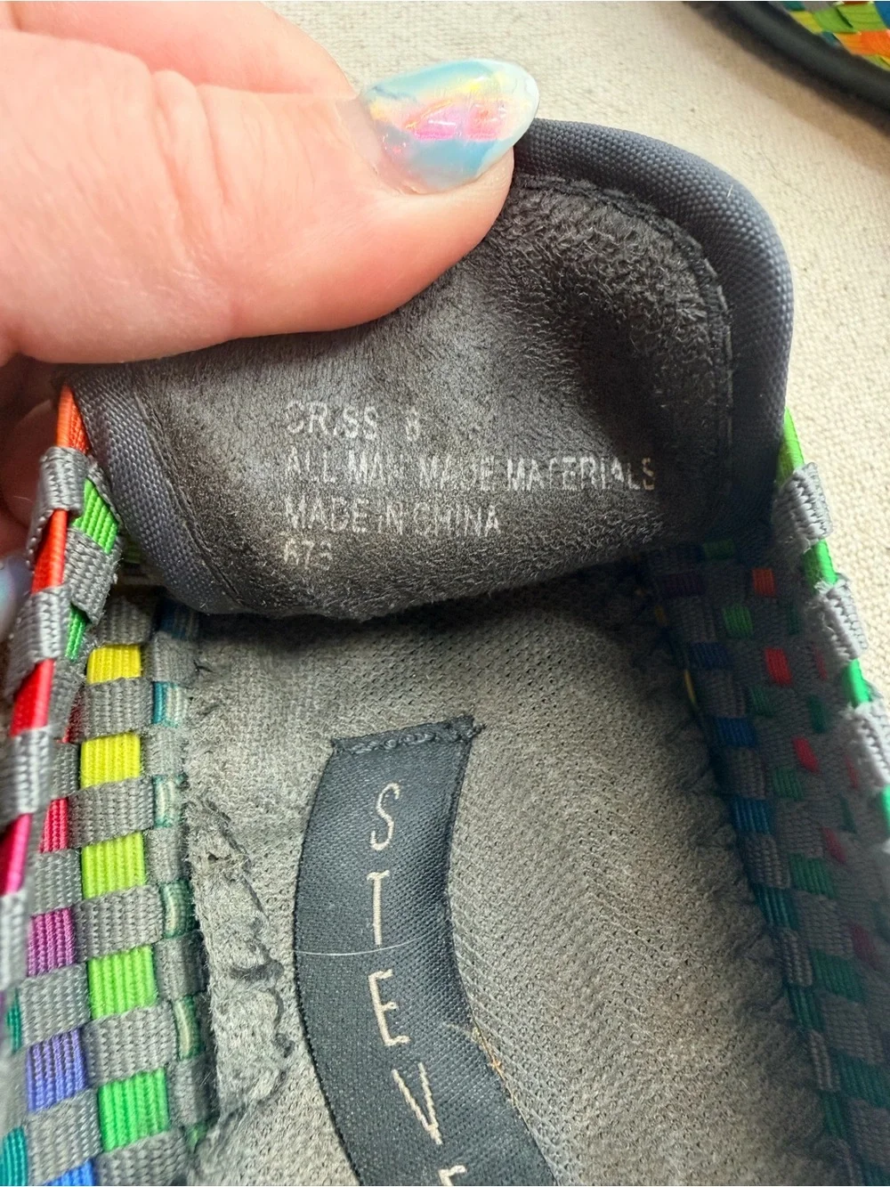 Steven By Steve Madden colorful woven